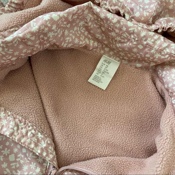 H&M Baby Girl Lightweight Lined Windbreaker with Removable Hood - Picture 2 of 3